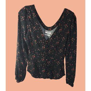 Urban Outfitters Cropped Floral Top Size SP Bohemian Pheasant